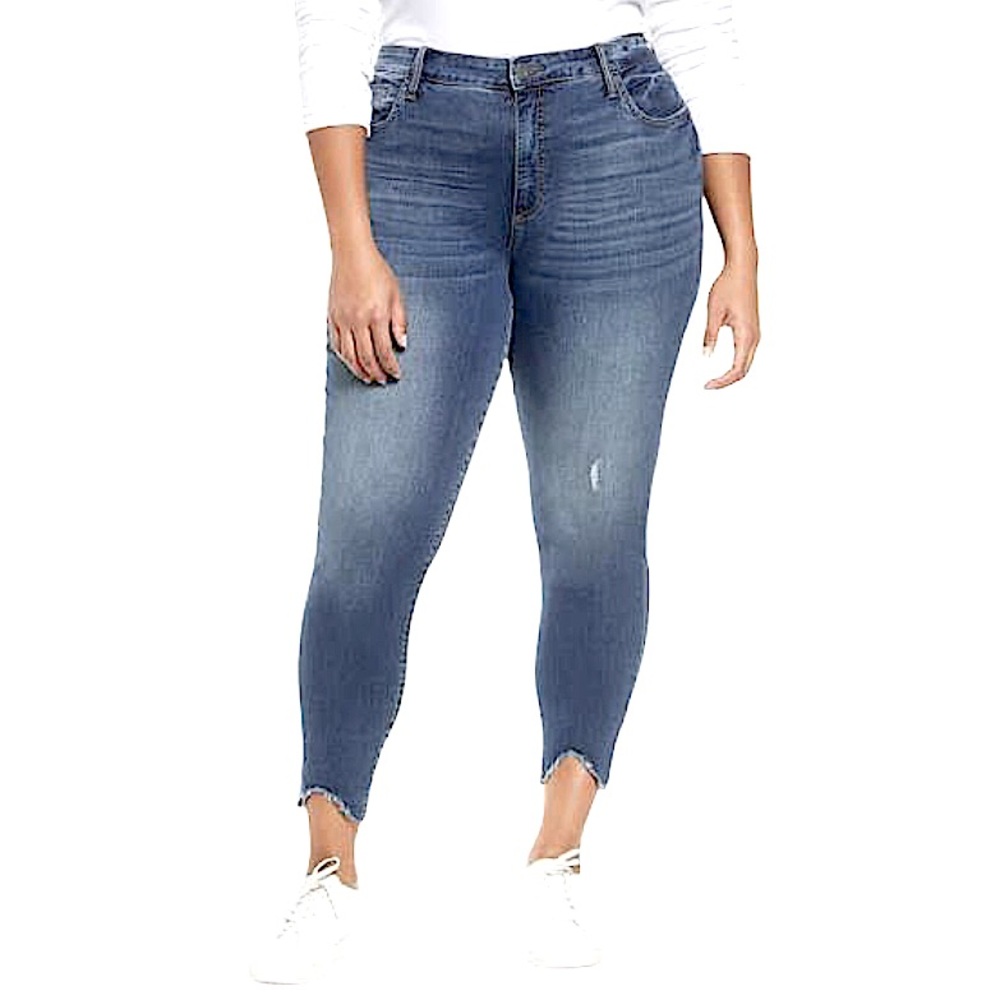 Kut from The Kloth  Curve Hem Skinny Jeans